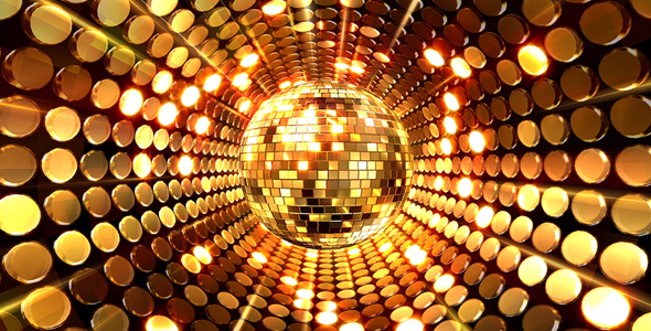Gold Disco Ball Wallpaper